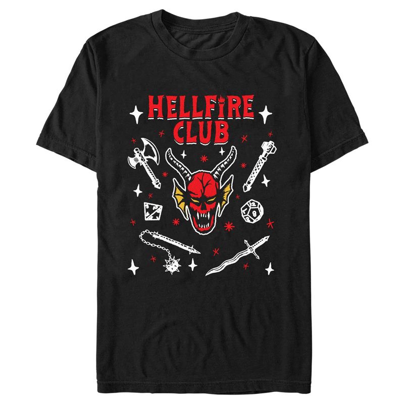 Men's Stranger Things Hellfire Club Icon T-Shirt, 1 of 8