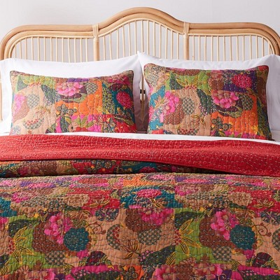 Jewel Floral Multicolor Cotton King Sham