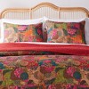 Jewel Floral Sham 20in x 36in King Multi by Greenland Home Fashion - image 2 of 3