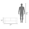 INFURNIC TV Stands and Consoles Stained Walnut TV Stand with Open Shelves for Storage and Display, Black, 47.3"*12.2"*16.6" - 3 of 4
