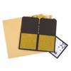 Unique Bargains 3D Handcrafted Pop-Out Funny Greeting Card Black Gold - 3 of 4