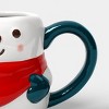 8 fl oz Christmas Earthenware Figural Mini Mug - Wondershop™ - 3 of 3