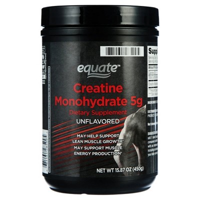 Equate Creatine Monohydrate Dietary Supplement, Unflavored, 5g, 15.87 oz