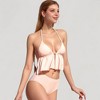 Anna-Kaci Swim Women's Halter Bikini Set with Ruffle Tank Style Top and High Waist Bottoms - 3 of 4
