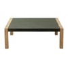 Coffee Table 13"H, Terrazzo & Acacia Wood, Gray, Modern Square Design by Zuo Modern - 3 of 4