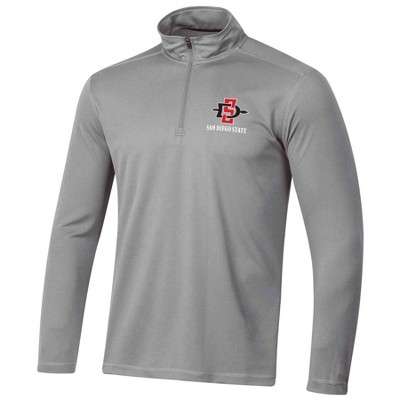 Ncaa San Diego State Aztecs Men's Gray 1/4 Zip Sweatshirt : Target