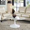 Lippa 42" OvalShaped Artificial Marble Coffee Table White - Modway: Mid-Century Design, Faux Marble Top, Metal Base - 4 of 4