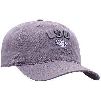 NCAA LSU Tigers Men's Skill Gray Garment Washed Canvas Hat