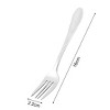 Unique Bargains Home Restaurant Utensil Stainless Steel Fruit Salad Dessert Fork 6.3" Long 5 Pcs Silver Tone - 2 of 3