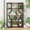 Hommoo 5-Tier Industrial  Bookshelf Brown - 3 of 4