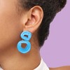 SOHI Women's Gold Erosion Drop Earrings - 3 of 3