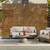 PexFix 72 in. x 47 in. Outdoor Privacy Rectangle Screen Galvanized Steel Panel Divider in Red - 2 of 4
