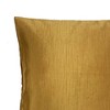 18"x18" Classic Vintage Square Throw Pillow Gold - The Pillow Collection: Luxurious Rayon-Cotton Blend - 3 of 4