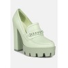 Corinne Chain Embellished Chunky Loafers - 2 of 4