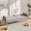 CAVINAS 70.47" Fabric Double Sofa, Sofa Couch with Split Backrest and 2 Throw Pillows, for Living Room, Apartment, Home Office - 3 of 4