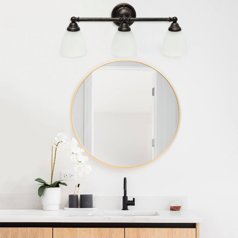 3-Light Essentix Traditional Vanity Uplight Downlight Wall Mounted Fixture - Lalia Home, 3 of 10