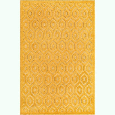 Unique Loom    Outdoor Trellis Textured Spatial Area Rug