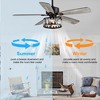 Airsurfer 52" Ceiling Fan with Light Kit, 5 Blades, Reversible Motor for Indoor Use - 3 of 4