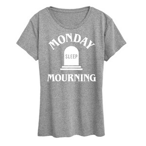 Women's - Instant Message - Monday Mourning Short Sleeve Graphic T-Shirt - 1 of 4