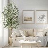 Faux Olive Tree, Fake Silk Plant for Living Room Decor, Indoor Fake Potted Tree with Green Leaves and Big Fruits - 4 of 4