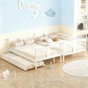 Luxystar Full over Full Bunk Bed with Twin Size Trundle and Ladder for Kids' Rooms and Guest rooms - 2 of 4