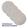 Two Tone Cotton 15" Round Woven Placemat Sets by Sweet Home Collection™ - 2 of 4