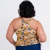Calypsa Women's Plus Size Maya Tankini Swim Top With Built-in Bra - 2 of 4