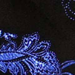 metallic black / royal