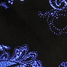 metallic black / royal