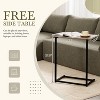 Whisen Modular Sectional Sofa with Free Side Table, Wrinkle-resistant Boucle Fabric Couch with Chaise - 4 of 4
