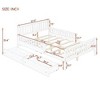 CAVINAS Twin Size Wood Platform Bed Frame with Headboard, Space-Saving Storage Bed, Bed with Guardrails on Both Sides & 2 Storage Drawers - 4 of 4