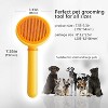 BABYYER Cat Hair Brush with Release Button, Cat Grooming Brush for Long or Short Hair Dogs, Cat Combs for Pet Massage Self-Cleaning Cat Hair Brush - 3 of 4