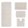 Casual Elegence Collection Cotton Reversible Tufted Set of 4 Bath Rug Set - Home Weavers - 2 of 4