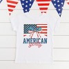 The Juniper Shop American Girly Flag Coquette Youth Short Sleeve Tee - 3 of 4