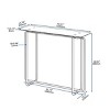 KTMBDW Modern Tempered Glass Coffee Table End Table Side Table for Living Room,bedroom, Black - 4 of 4