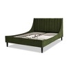 Sandy Wilson Home Aspen Vertical Tufted Headboard Platform Bed Set, Queen - 3 of 4