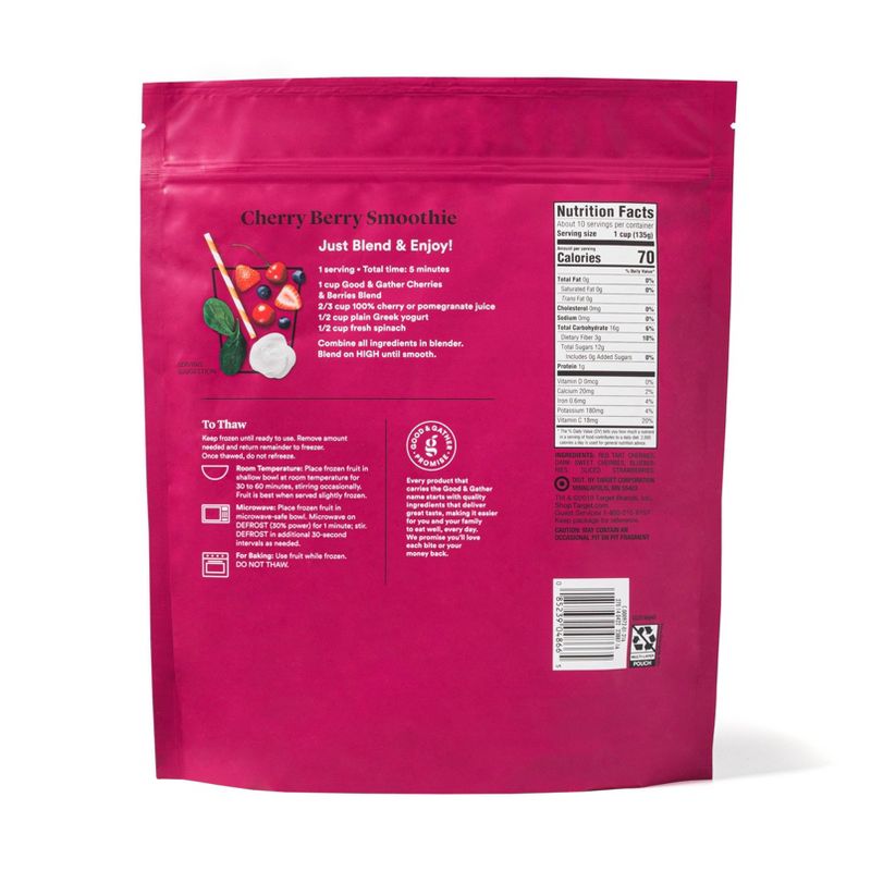 Cherries and Berries Frozen Blend - 48oz - Good &#38; Gather&#8482;, 3 of 5