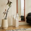 ACEPANO Set of 3 Modern Metal Floor Decorative Vases For Gorgeous Home Decoration-White - 3 of 4