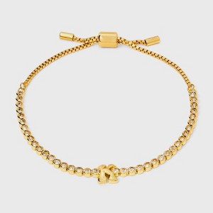 SUGARFIX by BaubleBar Crystal Initial Chain Bracelet - Gold - 1 of 4