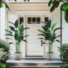 Whizmax Artificial Bird of Paradise Plant 7FT/6FT Fake Palm Tree, for Decor Faux Plants for Home Office with 20/17 Trunks Faux Leaves - 2 of 4