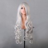Unique Bargains Women's Curly Wigs 31" Silver Tone Grey with Wig Cap - 2 of 4