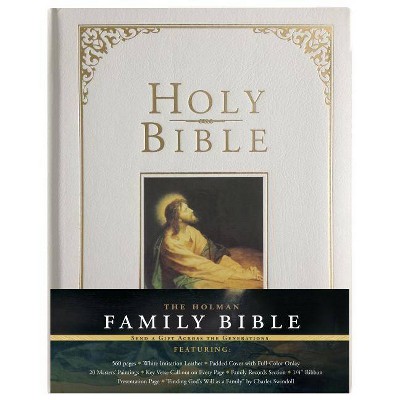 Holman KJV Family Bible, White Imitation Leather - by  Holman Bible Staff (Hardcover)