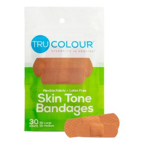 Tru-Colour Dark Brown Fabric Adhesive Bandage 1 x 3" Sterile - 1 of 4