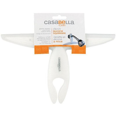 Casabella 10 in. White Silicone Clip-On Squeegee