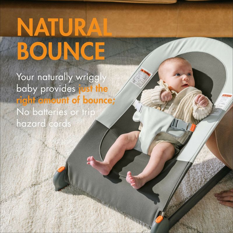  Boon Slant Portable Lightweight Folding Baby Bouncer Seat for Infants, 4 of 10