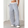 Women's Soft Drawstring Wide Leg Active Pants Ideal for Comfort - 3 of 4