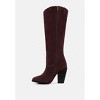 GREAT-STORM Blue Metallic Leather Calf Boots Women - 4 of 4