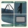 Hastings Home Zippered Canvas Christmas Tree Storage Bag - Fits Up To 12' Artificial Christmas Tree, Green - 4 of 4