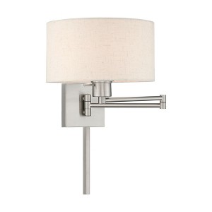 Livex Lighting 1 - Light Wall Light in  Brushed Nickel - 1 of 2