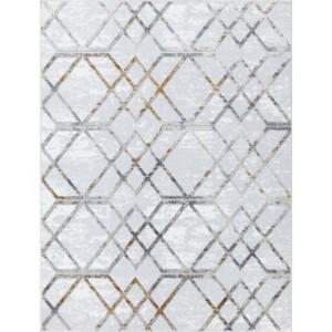 LunaLulinlk Multi 5 ft. 3 in. x 7 ft. Area Rug White Polyester - 1 of 4